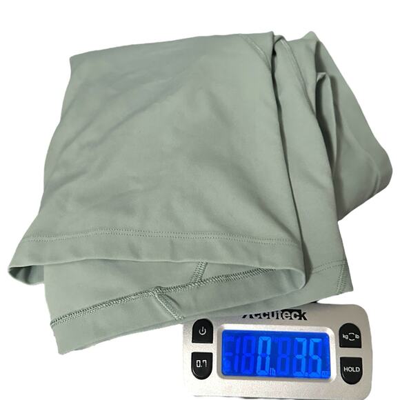 Lululemon Align Nulu Cropped Tee Silver Blue Size 8 Slim Fit - Picture 9 of 9